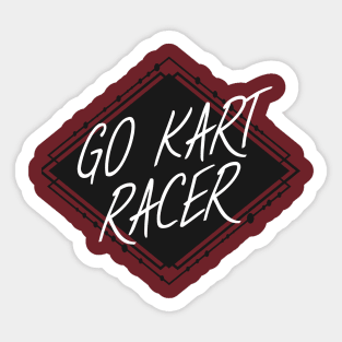 Go kart racer Sticker